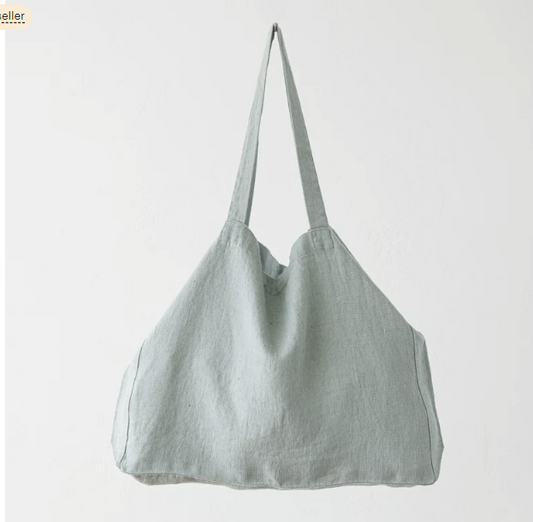 Sera foam Heavy Linen Tote Bag for college and office tote